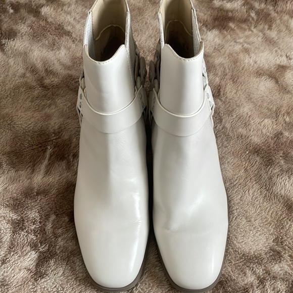 Sam Edelman Dalma Biker Booties With Buckle -Moto Riding Boots - Picture 3 of 5